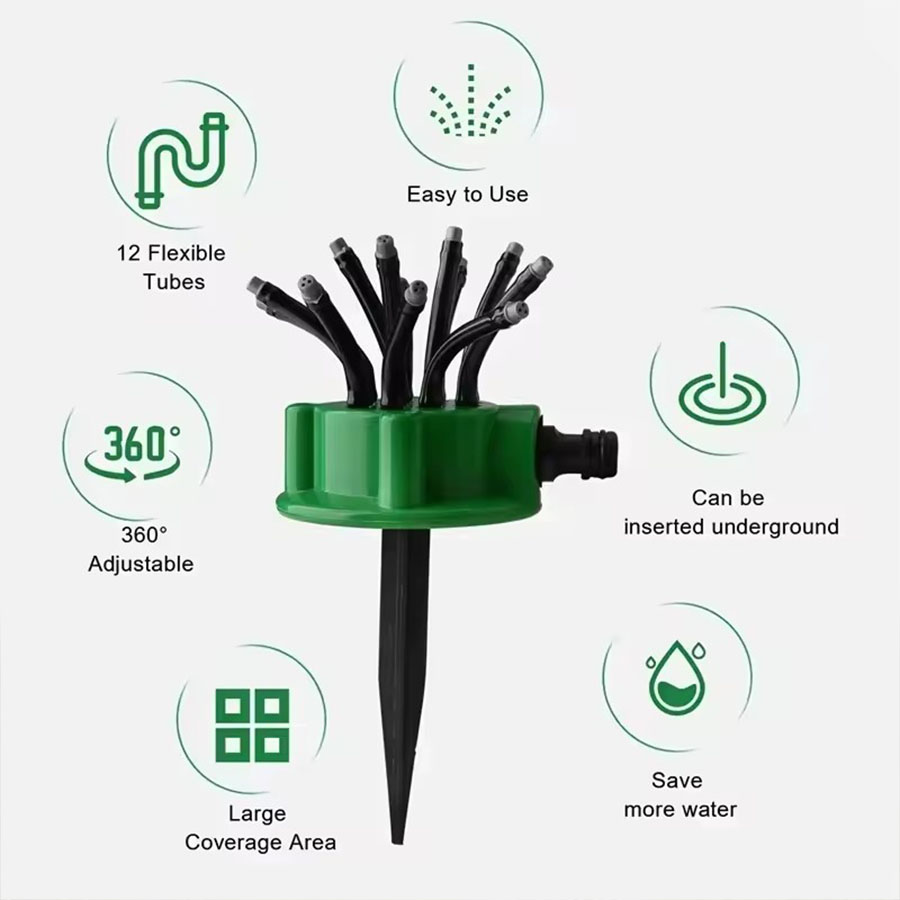 360 °   Aspersor de Jardín Gir - Automatic Watering reseña y precio